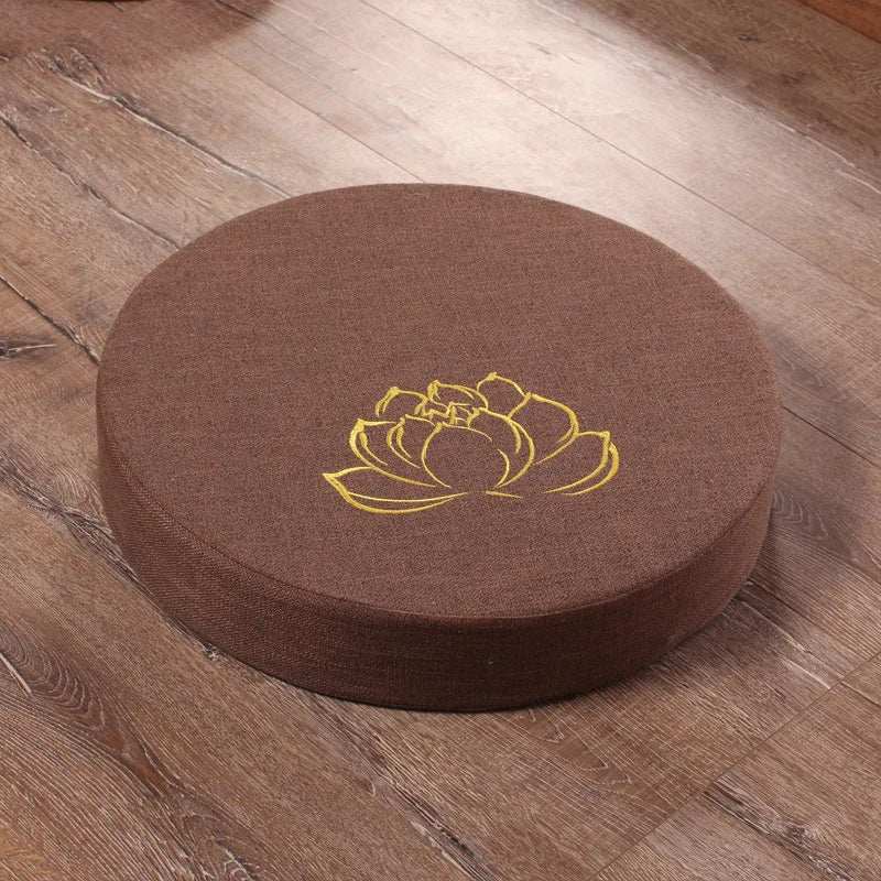Round Yoga Meditation Cushion With Removable Cover