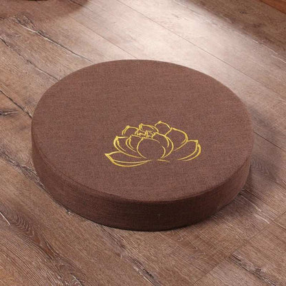 Round Yoga Meditation Cushion With Removable Cover
