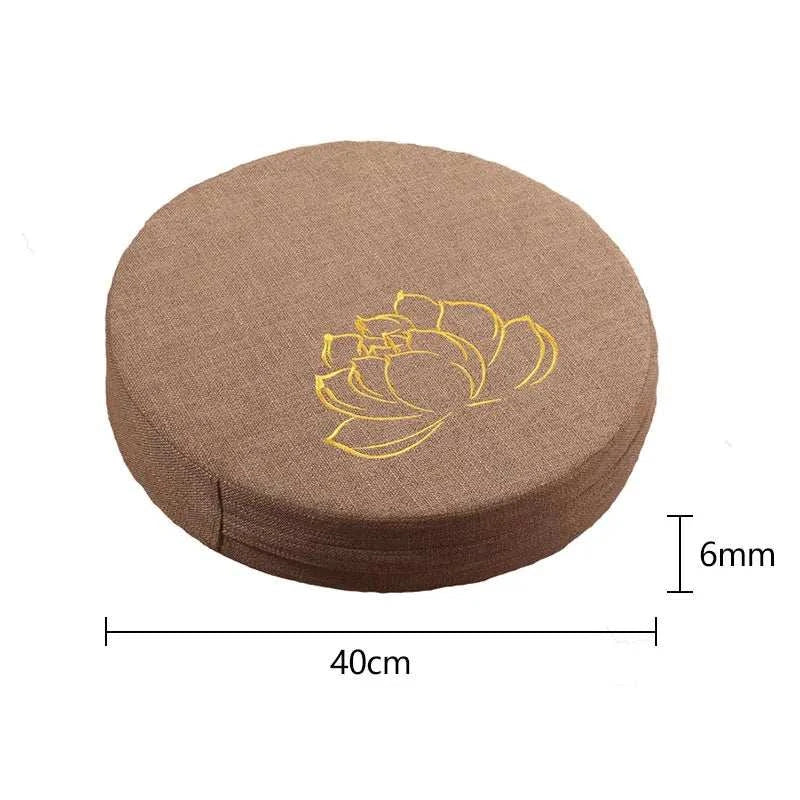 Round Yoga Meditation Cushion With Removable Cover