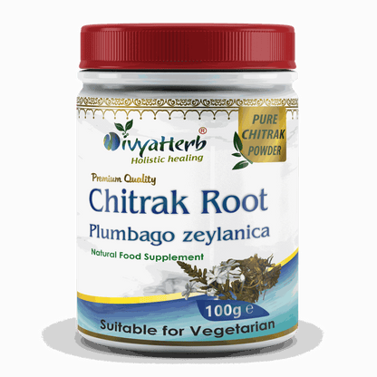 DivyaHerb Chitrak Root Powder 100 gram - Daily Wellness Support