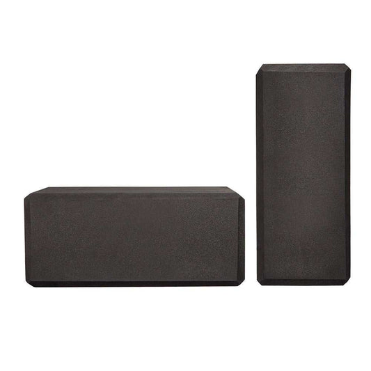 Eva Yoga Blocks 2 Pcs Training Bricks (Black)