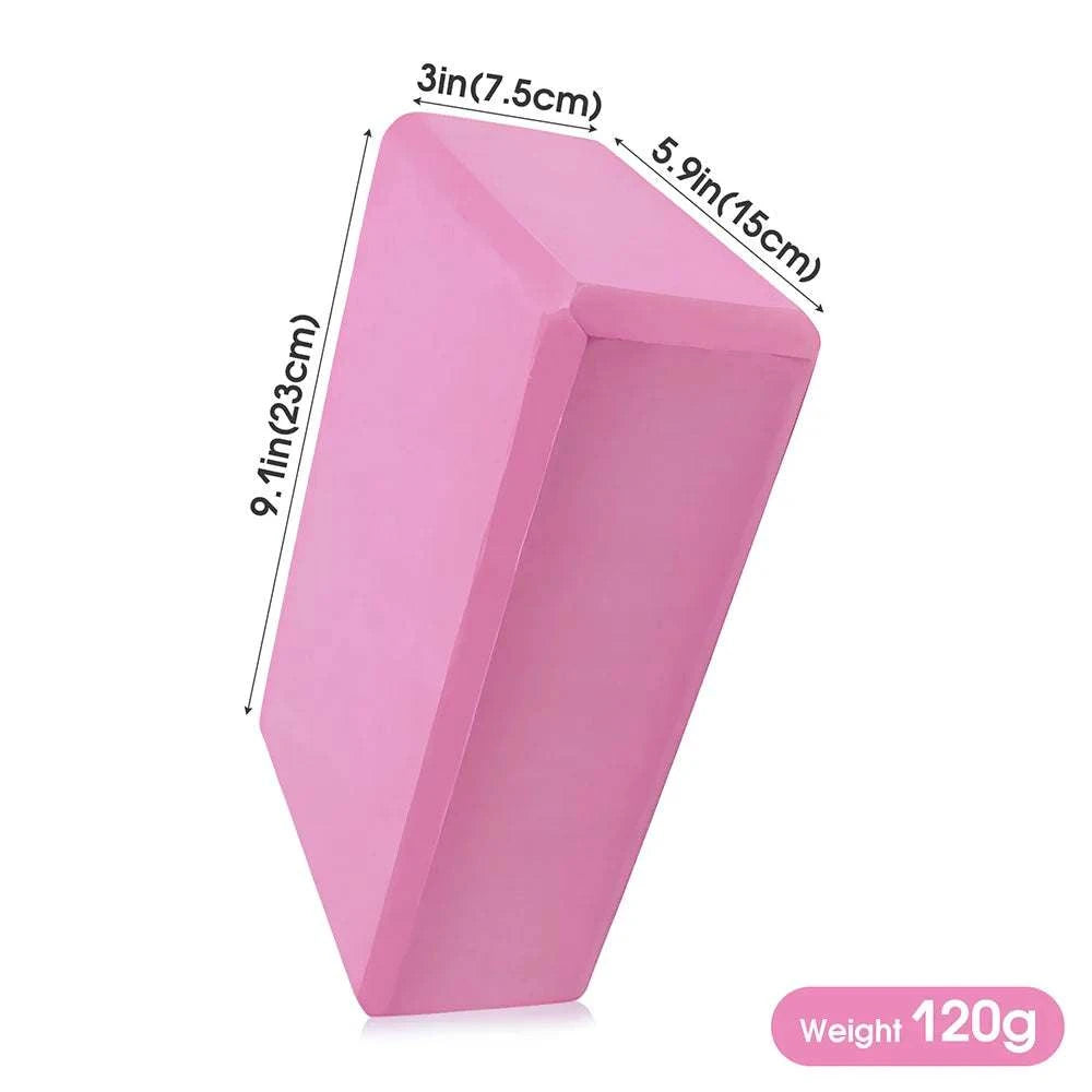 EVA Yoga Foam Blocks for Pilates & Meditation (Pink)