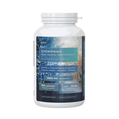 Nutriop® COGNIPRIME® - Premium Nootropic & Cognitive Longevity Stack (180 Capsules)