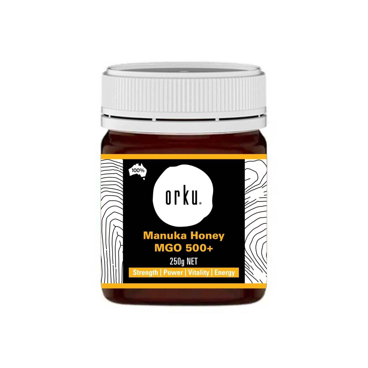 Orku MGO 500+ Australian Manuka Honey 250g - Raw Jelly Bush Honey