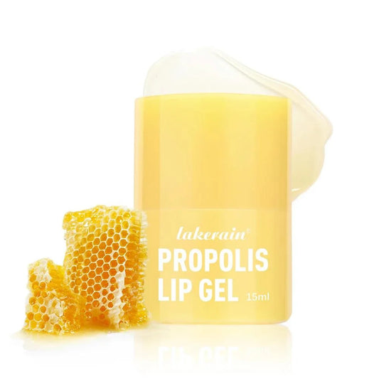 Propolis Lip Gel hygienic twist dispenser moisturizing lip balm with geranium scent and royal jelly protein