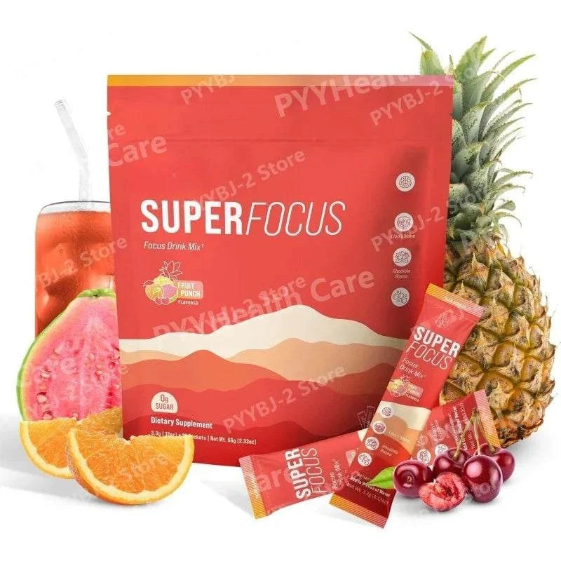 Rhodiola Electrolyte Powder Vitamin B12 Energy Drink Mix Sugar Free Fruit Punch 20 Packets