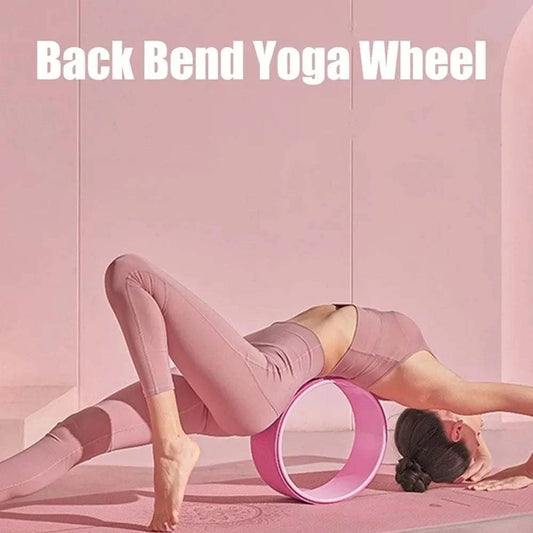 Purple and grey multi-functional yoga wheel for muscle and back training fitness tool