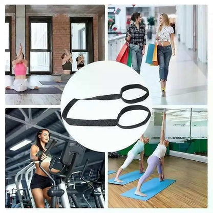 Adjustable Yoga Mat Strap Yoga Mat Bundle Strap Shoulder Straps Sports Stretch Strap Floor Mat Storage Carrying Strap Black